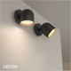 Ideal Lux - Dodo - Matt Black Modern Designer Single Wall Light - Stylish Italian Design - Ideal for any Contemporary Space