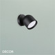 Ideal Lux - Dodo - Matt Black Modern Designer Single Wall Light - Stylish Italian Design - Ideal for any Contemporary Space