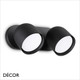 Ideal Lux - Dodo - Matt Black Modern Designer Double Wall Light - Stylish Italian Design - Ideal for any Contemporary Space