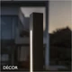 1A1 Ideal Lux - Jedi, 4 Sizes - Coffee, Anthracite or Black Modern Designer Outdoor Post Light - Striking Italian Design - Ideal for any Outdoor Area