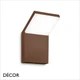 11A1 Ideal Lux - Style - Coffee & Opal White Modern Designer Outdoor LED Wall Light - Minimalist Italian Design for the Garden & Outdoor Area of your Hotel, Bar, Bistro & Café.