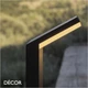Ideal Lux - Style 30, 50 & 100, 3 Sizes - Anthracite & Opal White Modern Designer Outdoor LED Post Light - Minimalist Italian Design for the Garden & Outdoor Area of your Hotel, Bar, Bistro & Café.