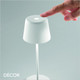 Ideal Lux - Cute - Black Modern Designer Portable Wireless Rechargeable Touch-Dimmer Table Lamp for any Indoor or Outdoor Space