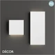 1A1 Ideal Lux - Post-It - Matt White Modern Designer Outdoor LED Wall Light, Square or Rectangular - Minimalist Italian Design for the Garden & Outdoor Area of your Hotel, Bar, Bistro & Café.