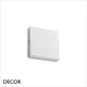 1A1 Ideal Lux - Post-It - Matt White Modern Designer Outdoor LED Wall Light, Square or Rectangular - Minimalist Italian Design for the Garden & Outdoor Area of your Hotel, Bar, Bistro & Café.