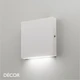 1A1 Ideal Lux - Post-It - Matt White Modern Designer Outdoor LED Wall Light, Square or Rectangular - Minimalist Italian Design for the Garden & Outdoor Area of your Hotel, Bar, Bistro & Café.