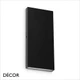 1A1 Ideal Lux - Post-It - Matt Black Modern Designer Outdoor LED Wall Light, Square or Rectangular - Minimalist Italian Design for the Garden & Outdoor Area of your Hotel, Bar, Bistro & Café.