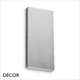 Ideal Lux - Post-It - Brushed Steel Modern Designer Outdoor LED Wall Light, Square or Rectangular - Minimalist Italian Design for the Garden & Outdoor Area of your Hotel, Bar, Bistro & Café.