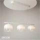 Maytoni - Spirito 3 - White and Clear Glass Modern Designer Suspension Light - Striking Design for any Contemporary Interior Space