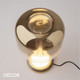 Maytoni - Spirito, Large - Gold and Clear Glass Modern Designer Table Lamp - Striking Design for any Contemporary Interior Space