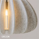 Maytoni - Cambio - Light Grey Natural Felt Modern Designer Pendant Light with Sound-Dampening Benefits - Iconic Design for any Contemporary Interior Space