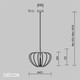 Maytoni - Cambio - Burnt Orange Natural Felt Modern Designer Pendant Light with Sound-Dampening Benefits - Iconic Design for any Contemporary Interior Space