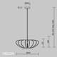 Maytoni - Cambio - Mid Grey Natural Felt Modern Designer Pendant Light with Sound-Dampening Benefits - Iconic Design for any Contemporary Interior Space