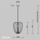 Maytoni - Cambio - Dark Grey Natural Felt Modern Designer Pendant Light with Sound-Dampening Benefits - Iconic Design for any Contemporary Interior Space