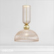 Maytoni - Antic - Cognac Fluted Glass with Gold Accents Modern Designer Pendant Light - Stylish Design for any Contemporary Interior Space
