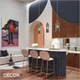 Maytoni - Antic - Slim Smoked Grey Fluted Glass with Gold Accents Modern Designer Pendant Light - Stylish Design for any Contemporary Interior Space
