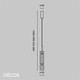 Maytoni - Ordo 74 - Mirrored Smoky Ribbed Glass with Chrome Accents Modern Designer LED Pendant Light - Stylish German Design for any Contemporary Interior Space