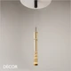 Maytoni - Ordo 94 - Cognac Ribbed Glass with Chrome Accents Modern Designer LED Pendant Light - Stylish German Design for any Contemporary Interior Space