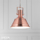 11A1 Ideal Lux - Fisherman - Copper Modern Designer Pendant Light - Classic Vintage Italian Design for a Kitchen, Dining Room, Hotel, Restaurant, Bistro & Café 11A1 Ideal Lux - Fisherman - Copper Modern Designer Pendant Light - Classic Vintage Italian Design for a Kitchen, Dining Room, Hotel, Restaurant, Bistro & Café