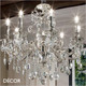 Ideal Lux - Gioconda, 8 arm - Crystal & Antiqued Silver Chandelier - Opulent Italian Style for a Dining Room, Living Room, Stairs, Hallway, Hotel & Restaurant