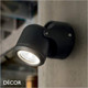 1A1 Ideal Lux - Xeno, One - Black, White or Grey Adjustable Modern Designer Outdoor Wall Spotlight - Stunning Industrial Style for any Contemporary Space 1A1 Ideal Lux - Xeno, One - Black, White or Grey Adjustable Modern Designer Outdoor Wall Spotlight - Stunning Industrial Style for any Contemporary Space