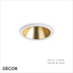 Ideal Lux - Game, Round - Gold, Silver, Black & White Modern Designer Recessed Ceiling Downlight/Spotlight - Minimalist Design For Any Contemporary Living Space