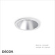 Ideal Lux - Game, Round - Gold, Silver, Black & White Modern Designer Recessed Ceiling Downlight/Spotlight - Minimalist Design For Any Contemporary Living Space
