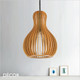 11 Ideal Lux - Citrus 3 - Unusual Wooden Fruit-Shaped Modern Designer Pendant Light - Stylish Italian Design for a Kitchen, Reception Room, Dining Room & Restaurant
