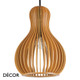 11 Ideal Lux - Citrus 3 - Unusual Wooden Fruit-Shaped Modern Designer Pendant Light - Stylish Italian Design for a Kitchen, Reception Room, Dining Room & Restaurant