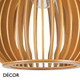 11 Ideal Lux - Citrus 3 - Unusual Wooden Fruit-Shaped Modern Designer Pendant Light - Stylish Italian Design for a Kitchen, Reception Room, Dining Room & Restaurant