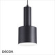 Ideal Lux - Holly - Matt Black Modern Designer Pendant Light - Minimalist Italian Design - Ideal for a Kitchen, Kitchen island, Dining Room, Hotel, Restaurant, Bistro & Café