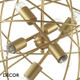 Ideal Lux - Konse, Medium - Unusual Dark Gold Modern Designer Cage Pendant Light - Italian Design - Perfect for your Kitchen, Dining Room, Restaurant & Bistro Ideal Lux - Konse, Medium - Unusual Dark Gold Modern Designer Cage Pendant Light - Italian Design - Perfect for your Kitchen, Dining Room, Restaurant & Bistro