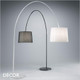 Ideal Lux - Dorsale - Magnificent White Modern Designer Arched Floor Lamp with a Black, White or Chrome Shade - Chic Italian Style - Ideal for a Living Room, Study, Dining Room, Office or Boardroom Ideal Lux - Dorsale - Magnificent White Modern Designer Arched Floor Lamp with a Black, White or Chrome Shade - Chic Italian Style - Ideal for a Living Room, Study, Dining Room, Office or Boardroom