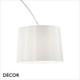 Ideal Lux - Dorsale - Magnificent White Modern Designer Arched Floor Lamp with a Black, White or Chrome Shade - Chic Italian Style - Ideal for a Living Room, Study, Dining Room, Office or Boardroom Ideal Lux - Dorsale - Magnificent White Modern Designer Arched Floor Lamp with a Black, White or Chrome Shade - Chic Italian Style - Ideal for a Living Room, Study, Dining Room, Office or Boardroom