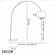 Ideal Lux - Dorsale - Magnificent White Modern Designer Arched Floor Lamp with a Black, White or Chrome Shade - Chic Italian Style - Ideal for a Living Room, Study, Dining Room, Office or Boardroom Ideal Lux - Dorsale - Magnificent White Modern Designer Arched Floor Lamp with a Black, White or Chrome Shade - Chic Italian Style - Ideal for a Living Room, Study, Dining Room, Office or Boardroom