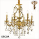1A1 Ideal Lux - Gioconda, 6 arm - Crystal & Antiqued Gold Chandelier - Opulent Italian Style for a Dining Room, Living Room, Stairs, Hallway, Hotel & Restaurant 1A1 Ideal Lux - Gioconda, 6 arm - Crystal & Antiqued Gold Chandelier - Opulent Italian Style for a Dining Room, Living Room, Stairs, Hallway, Hotel & Restaurant