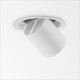 1A1 Ideal Lux - Nova, 2 Sizes - White Modern Designer Directional Recessed Ceiling Downlight/Spotlight, 3000K Warm White Light - Minimalist Italian Design For Any Contemporary Space