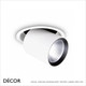 1A1 Ideal Lux - Nova, 2 Sizes - White Modern Designer Directional Recessed Ceiling Downlight/Spotlight, 3000K Warm White Light - Minimalist Italian Design For Any Contemporary Space