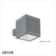 Ideal Lux - Snif, Square - Anthracite, Grey, Black or White Cubic Modern Designer Outdoor Wall Light - Minimalist Style for any Contemporary Space