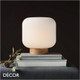 1A1 Nordlux - Milford - Opal White Glass & Wood Modern Designer Table Lamp - Nordic Chic for a Living Room, Reception or Bedroom