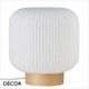 1A1 Nordlux - Milford - Opal White Glass & Wood Modern Designer Table Lamp - Nordic Chic for a Living Room, Reception or Bedroom