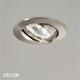 Ideal Lux - Swing - Nickel Modern Designer Directional Recessed Ceiling Downlight/Spotlight - Minimalist Design For Any Contemporary Interior Space