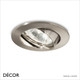Ideal Lux - Swing - Nickel Modern Designer Directional Recessed Ceiling Downlight/Spotlight - Minimalist Design For Any Contemporary Interior Space