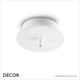 Ideal Lux - Standard Ceiling Rose, Ø10cm - White Modern Designer Ceiling Fitting for a Single Pendant Light - Ideal for Matching a Ceiling Rose to your Pendant or Ceiling Colour