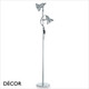 Ideal Lux - Polly - Chrome Modern Designer Floor Lamp with 2 Adjustable Spotlights - Perfect Directional Task Lighting for an Office, Living Room, Study & Bedroom