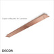 Ideal Lux - Linear Ceiling Plates - Brass & Copper Modern Designer Ceiling Fitting for 3 Pendant Lights - Ideal for a Kitchen,  Bistro & Café Ideal Lux - Linear Ceiling Plates - Brass & Copper Modern Designer Ceiling Fitting for 3 Pendant Lights - Ideal for a Kitchen,  Bistro & Café