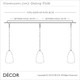 Ideal Lux - Linear Ceiling Plates - Brass & Copper Modern Designer Ceiling Fitting for 3 Pendant Lights - Ideal for a Kitchen,  Bistro & Café Ideal Lux - Linear Ceiling Plates - Brass & Copper Modern Designer Ceiling Fitting for 3 Pendant Lights - Ideal for a Kitchen,  Bistro & Café