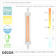 Ideal Lux - r7s 10W Linear Halogen Bulb, 4000K Neutral White Light - As Bright as a 70W Halogen Bulb - Innovative Energy Efficient Lights for your Home & Business Ideal Lux - r7s 10W Linear Halogen Bulb, 4000K Neutral White Light - As Bright as a 70W Halogen Bulb - Innovative Energy Efficient Lights for your Home & Business