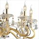 Ideal Lux - Negresco, 10 arm - Crystal & Gold Chandelier - Magnificent Italian Showpiece for a Dining Room, Living Room, Stairs, Hallway, Hotel & Restaurant