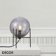 Nordlux - Alton - Smoked Grey Glass Globe Table Lamp - Contemporary Classic for a Living Room, Study, Reception Room or Bedside Nordlux - Alton - Smoked Grey Glass Globe Table Lamp - Contemporary Classic for a Living Room, Study, Reception Room or Bedside